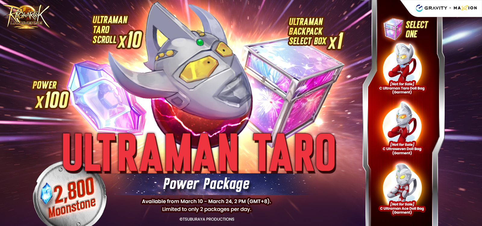 Ragnarok Landverse Ultraman Taro Power Package