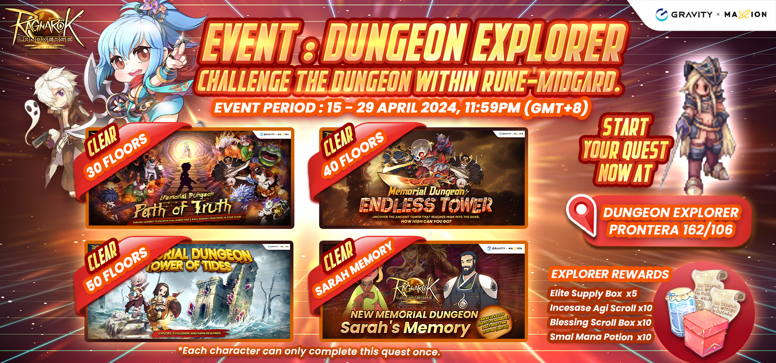 Ragnarok Landverse Dungeon Explorer Event