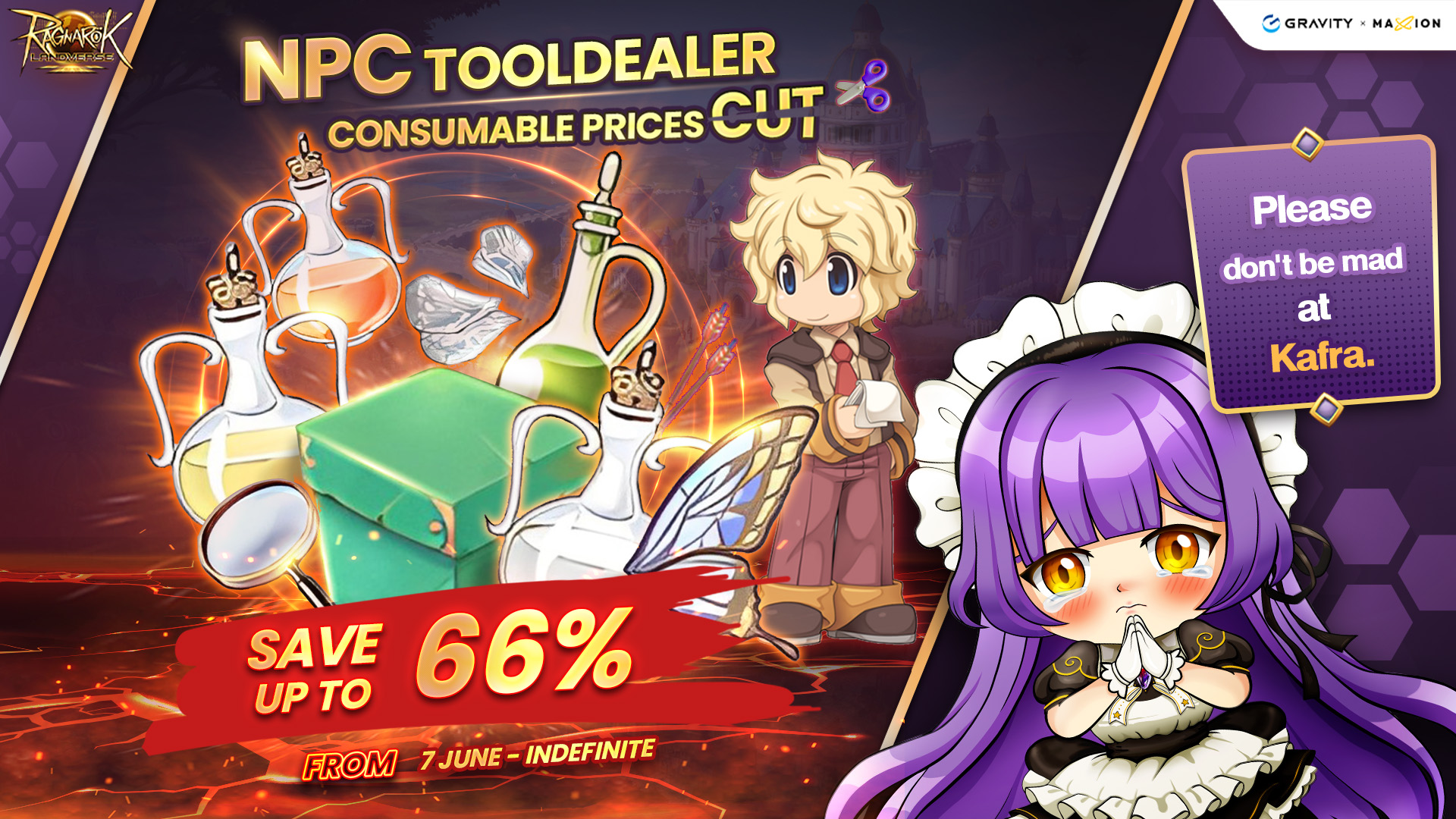 📢 Breaking News! The NPC Tool Dealer in Ragnarok Landverse is having a massive sale on consumables!