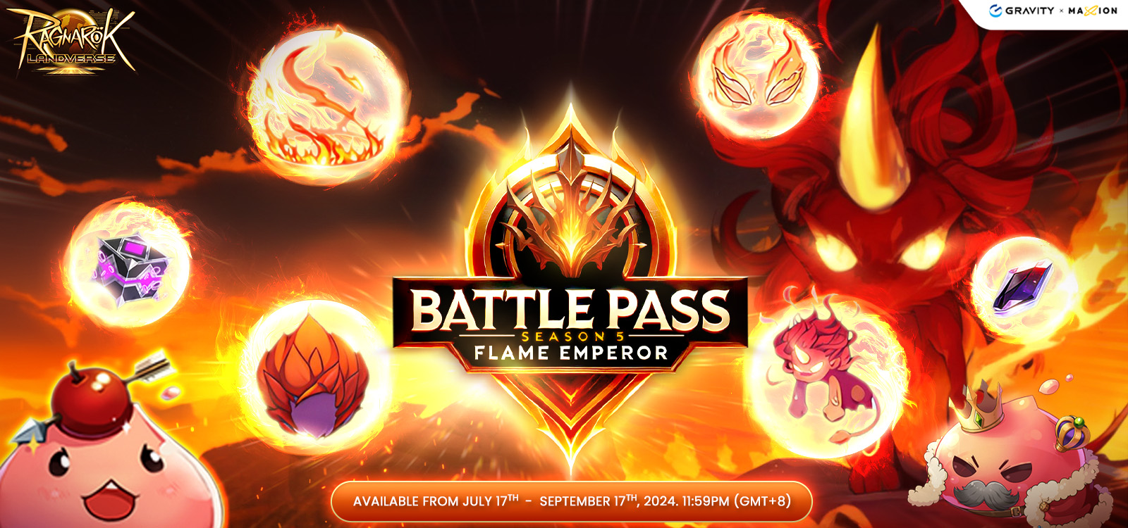 Ragnarok Landverse Battle Pass Season 5 Flame Emperor