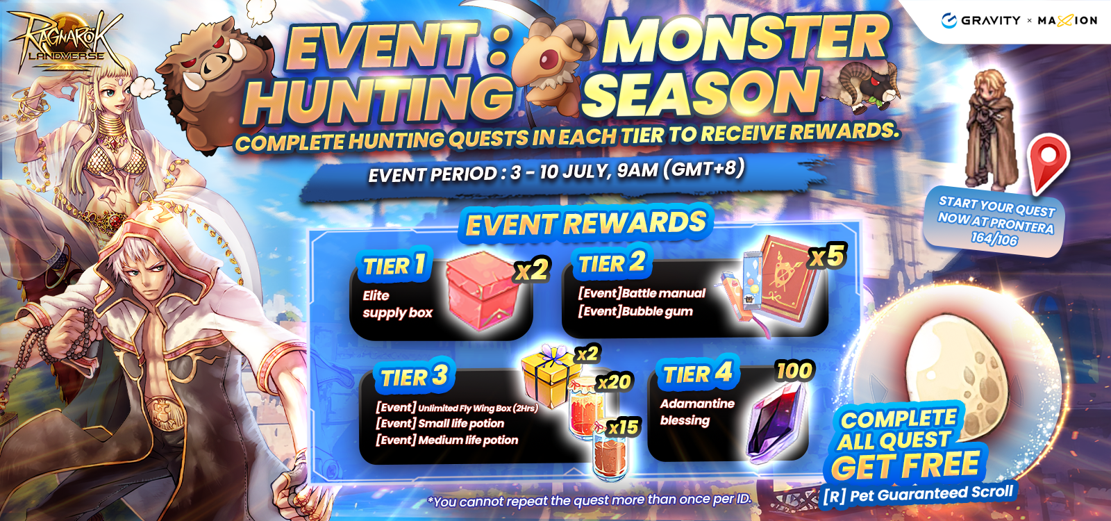 Ragnarok Landverse Monster Hunting Season 2 Event