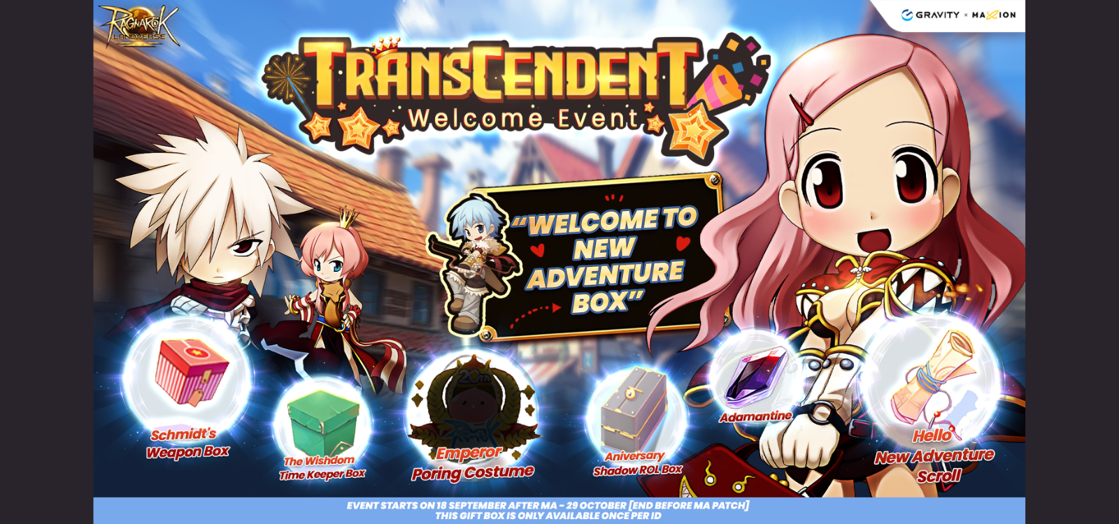 Ragnarok Online Landverse Welcome To New adventure Box Event